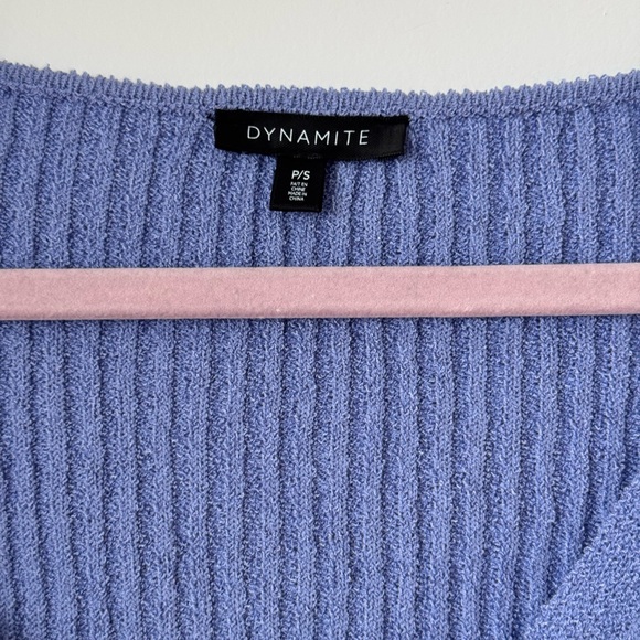 Dynamite Lavender Ribbed Cardigan - Picture 3 of 3